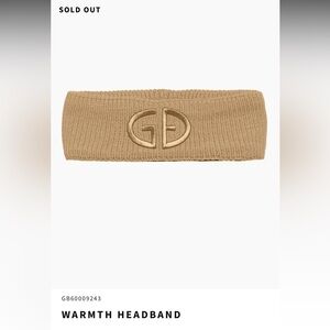 Goldbergh warmth headband in gold “marmotts”